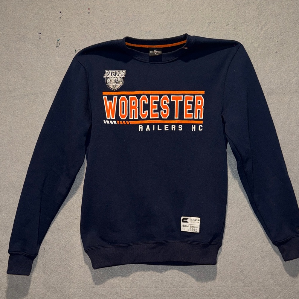 Colosseum Worcester Railers Hockey Club Crewneck Sweatshirt Small